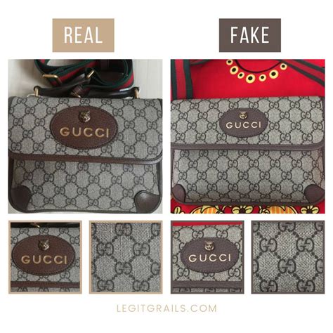 fake gucci man bag vs real|how to tell if gucci bag is real.